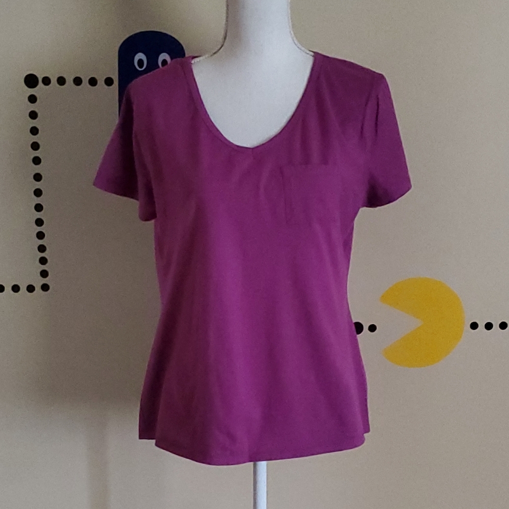 Hanes basic tshirt purple Large